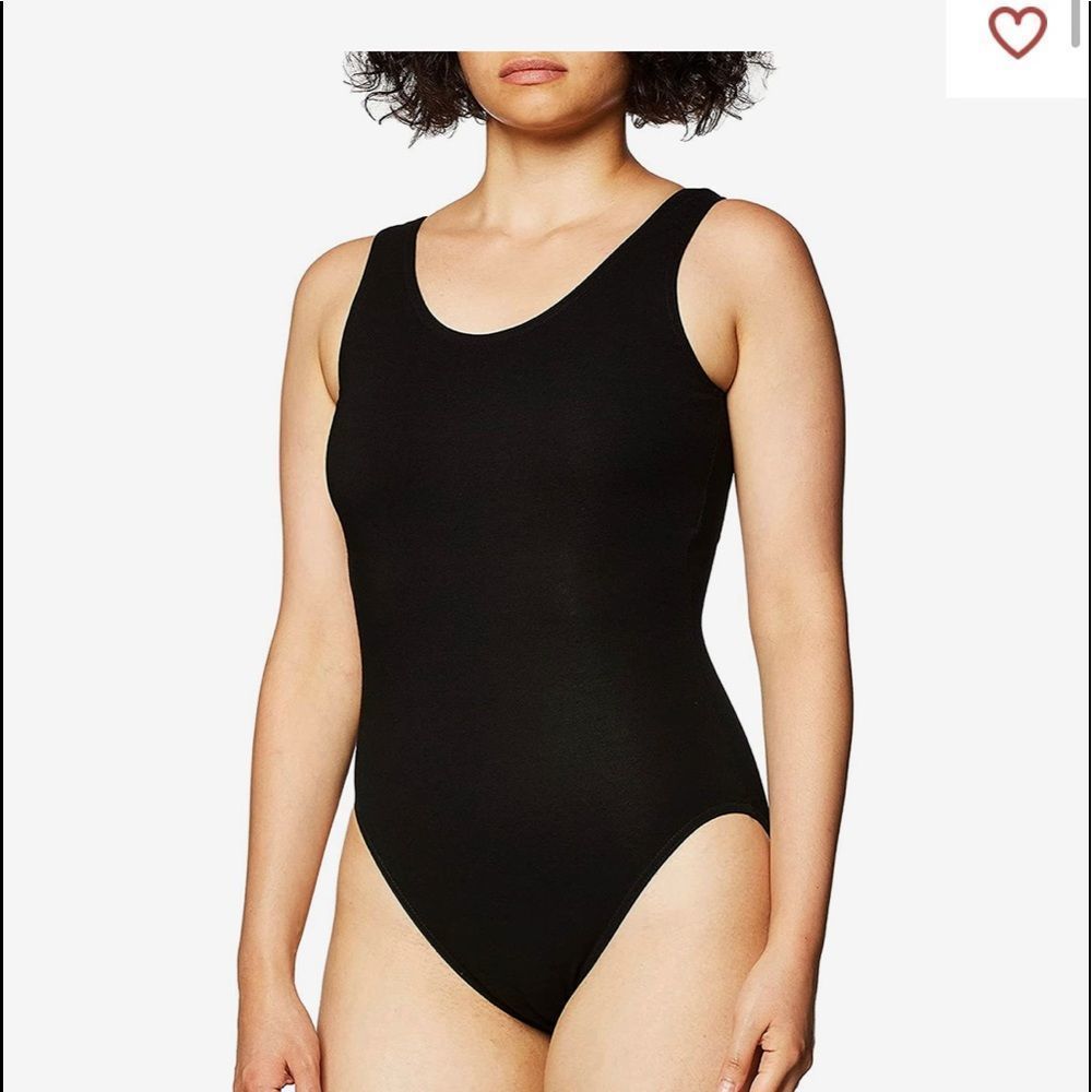 CAPEZIO BLACK LYCRO BODYSUIT M